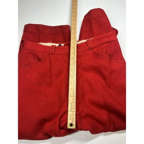 Vintage 50's North Country Men's Red Pants USA Minnesota Saint Paul hunting Wool - Picture 5 of 10